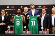 Boston Celtics introduce Kemba Walker and Enes Kantar